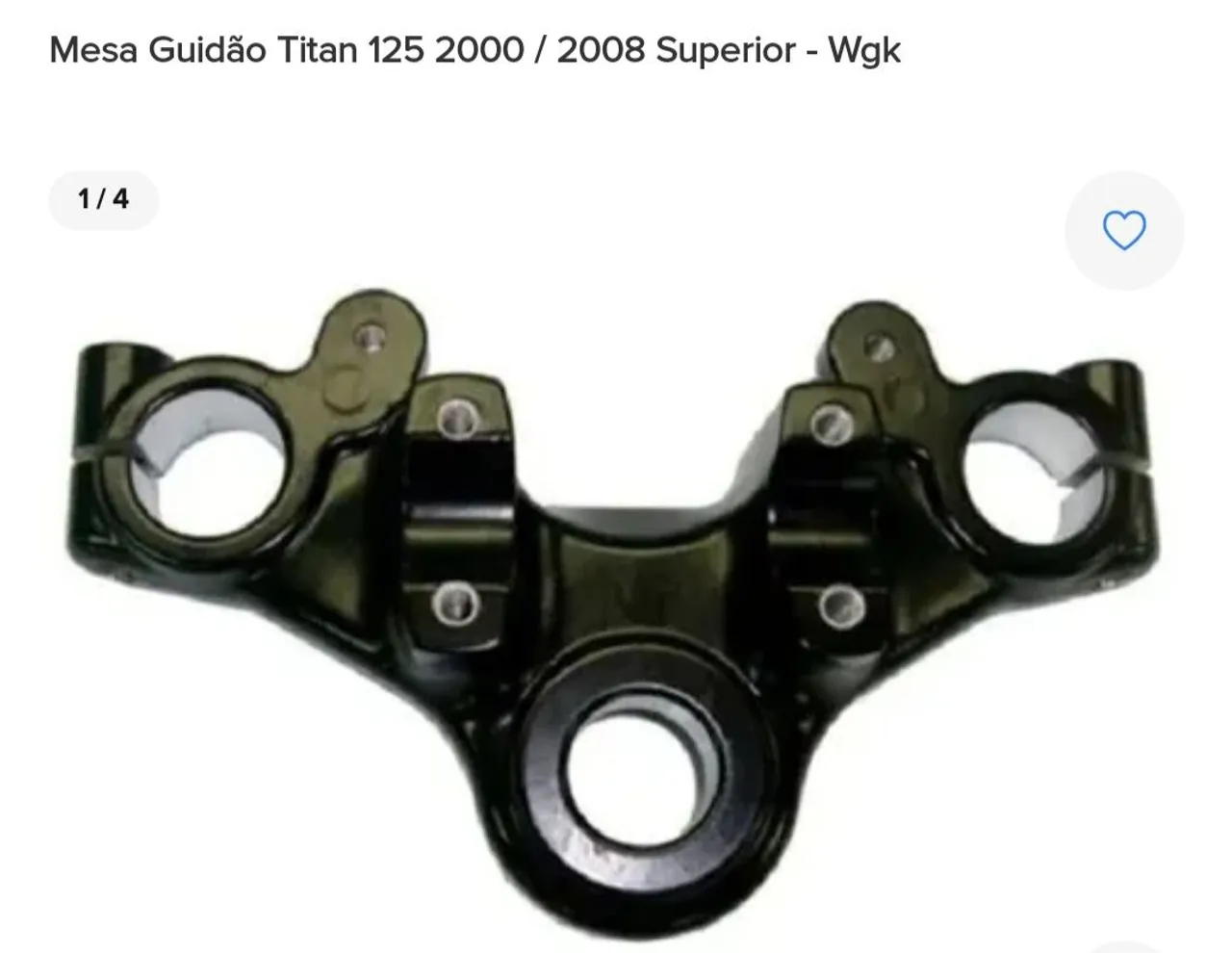 Mesa Guidão Titan 125 2000 / 2008 Superior - Wgk