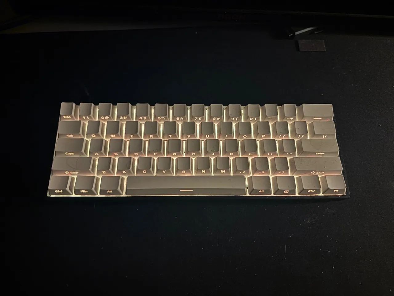 Teclado Gamer custo benefício, GK61 60% switch yellow (promoção relâmpago!)