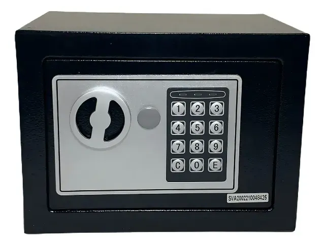 Novo e lacrado | Cofre Eletrônico Digital Senha Ou Chave 23x17x17 Accaft Cor Preto