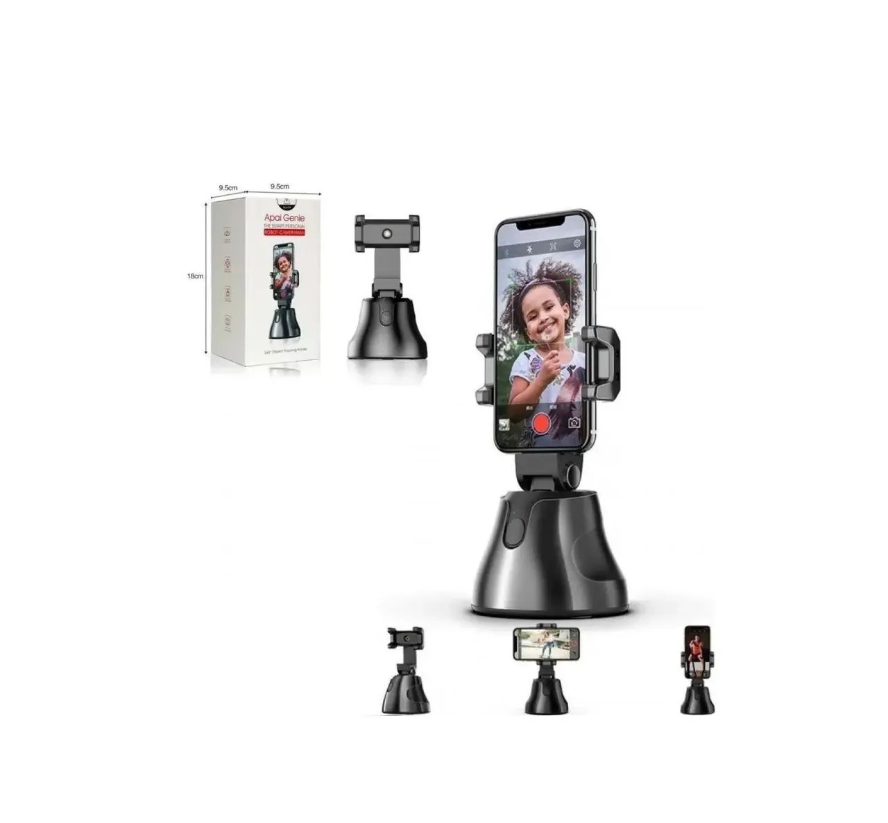 Suporte De Celular Inteligente Com Rastreamento Facial 360º - hm - Foto 3
