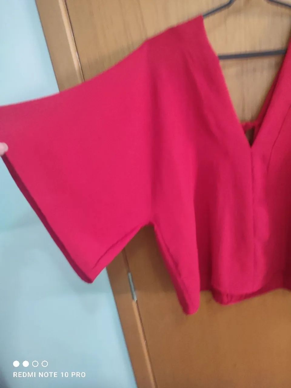 Blusa vermelha sofisticada  - Foto 2
