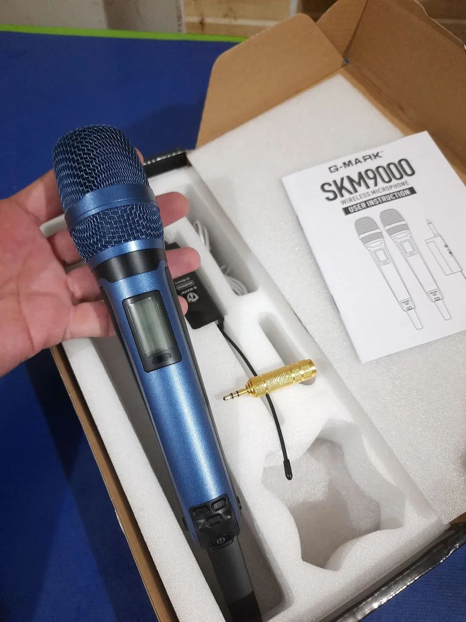 Microfone Sem Fio G-MARK SKM9000 - Azul