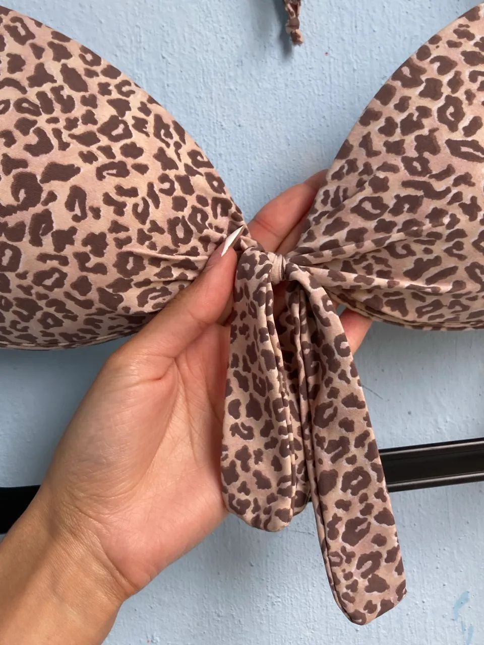 Parte de Cima Biquíni Estampado de Oncinha, Tam G - Foto 2