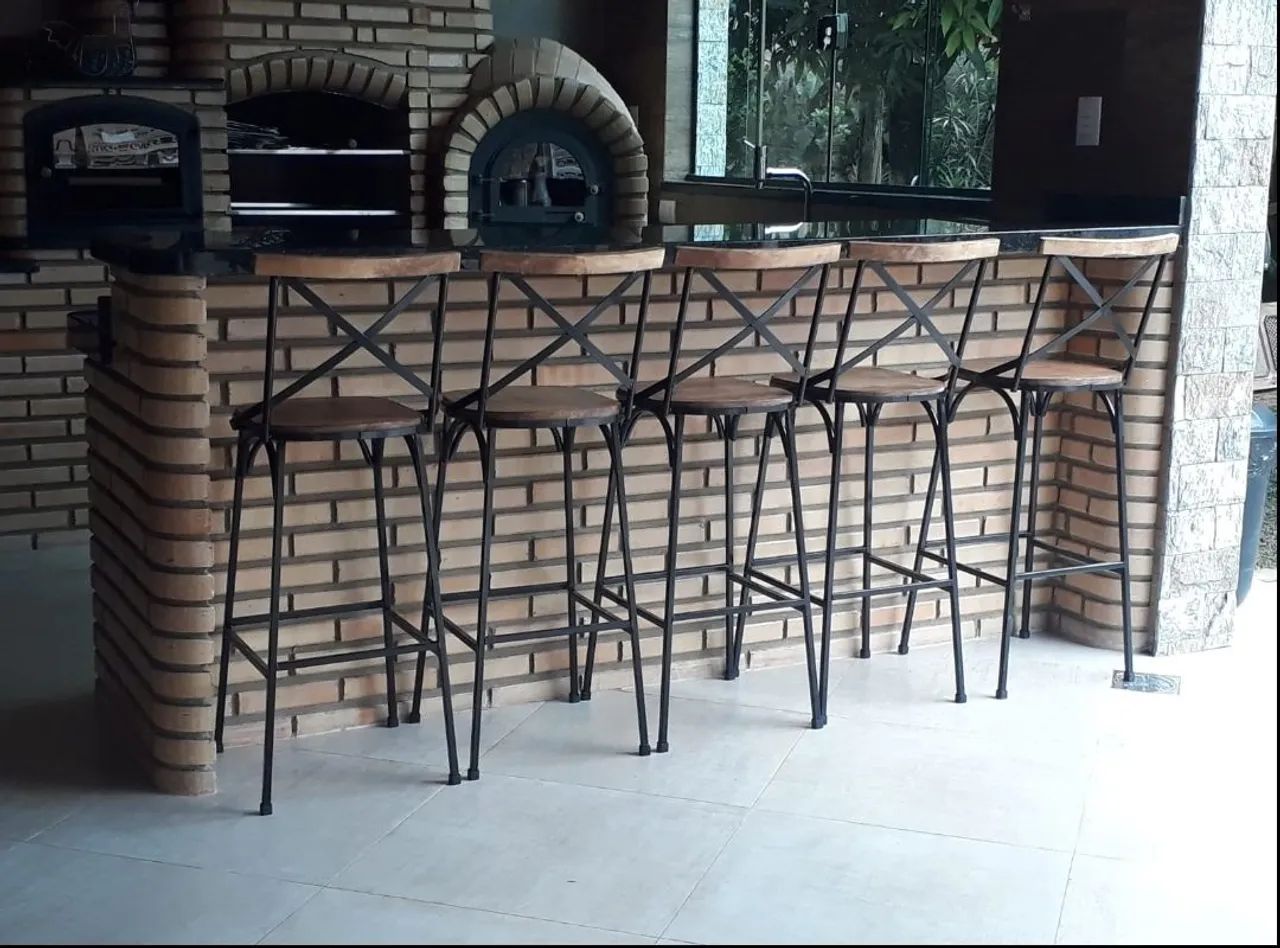 Banqueta Alta Vintage 80cm