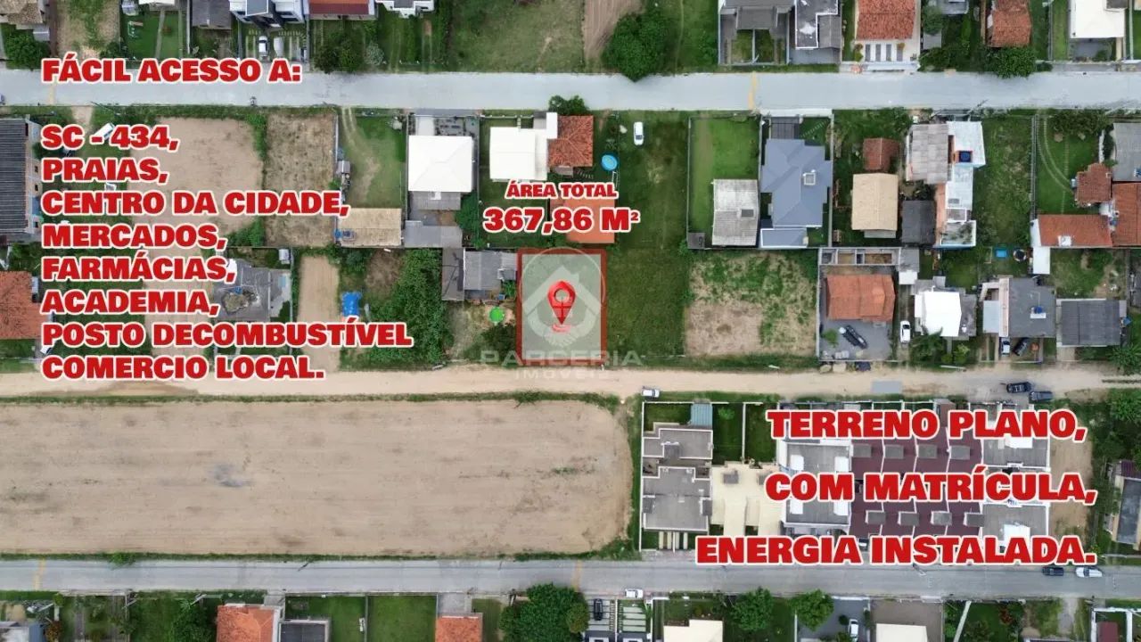 Este terreno plano de 367,86 m² em Areias de Palhocinha Garopaba é a oportunidade que você - Foto 6
