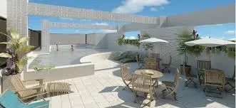 Flats de 1 e 2 quartos no Golden Beach Home Service Boa Viagem com moveis planejados