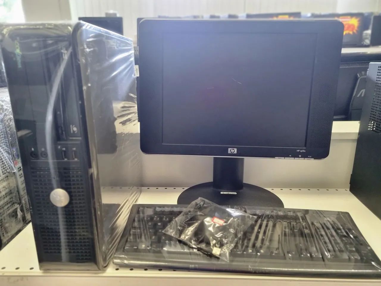 Kit Computador Completo Dell Dual Core Monitor 15" Polegadas Mouse e Teclado 