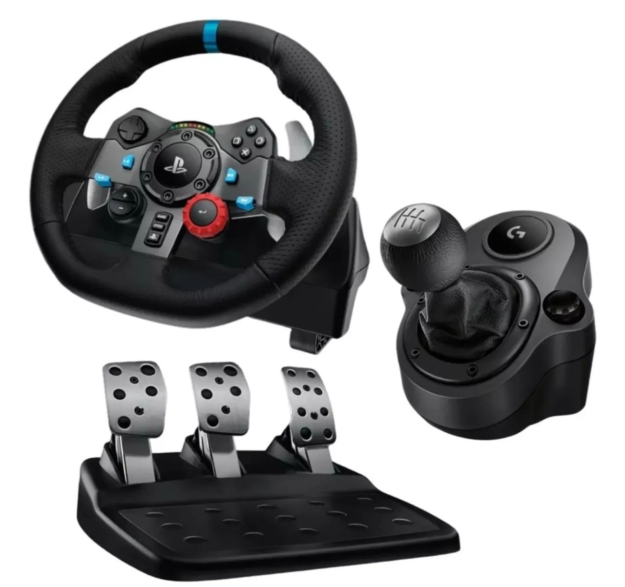 Volante G29 para PS5 completo com cockpit e cambio. - Foto 5