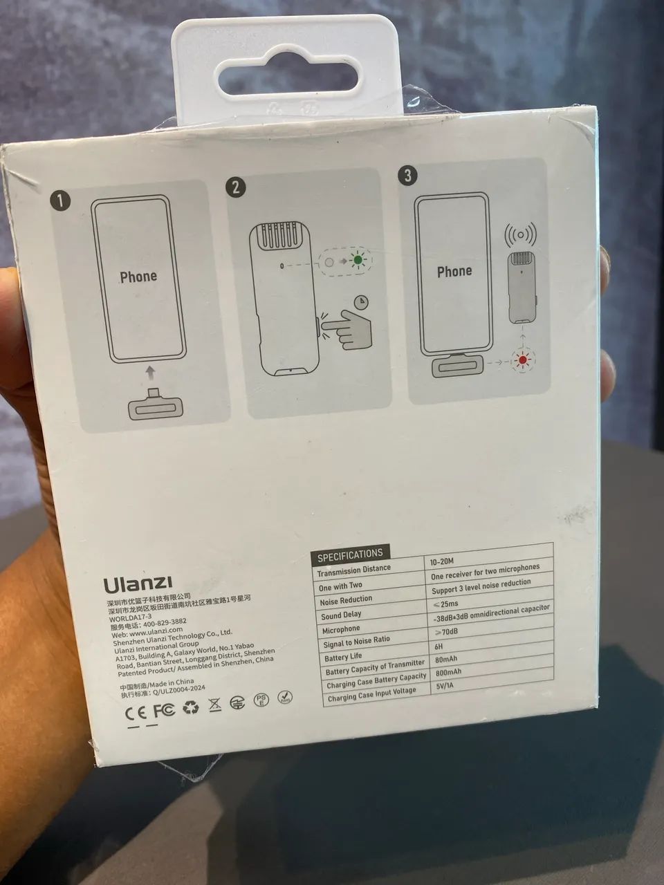 Lapela microfone sem fio Ulanzi J12.  - Foto 2