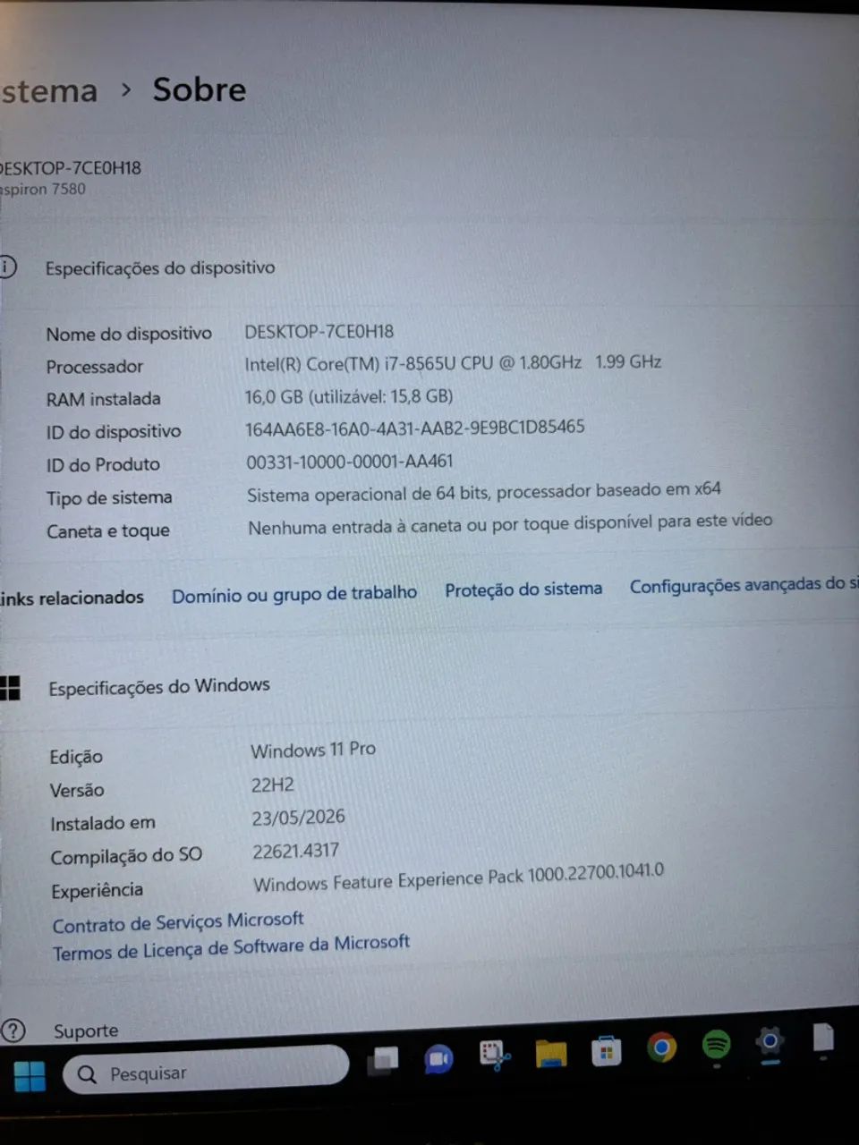 NOTEBOOK DELL INSPIRON 15780 I7 - Foto 4