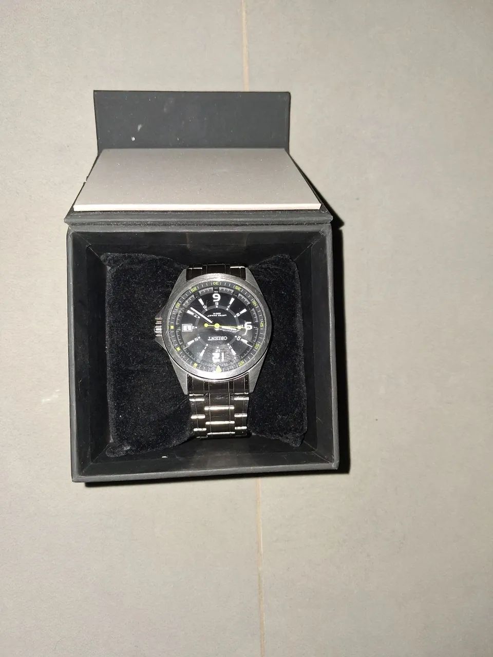 Relógio prateado orient masculino elegante  - Foto 3