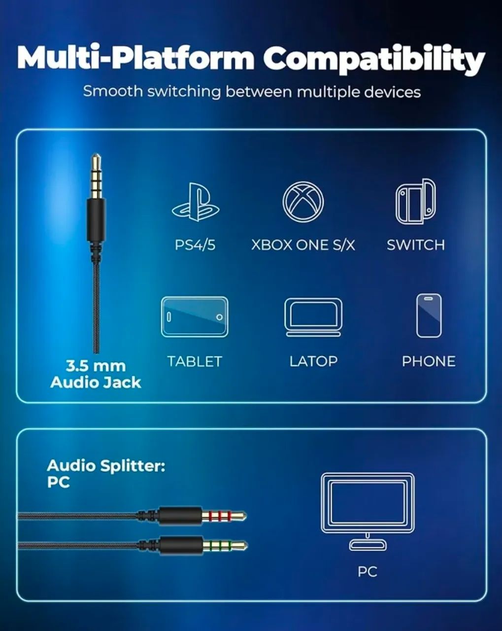 Headset Gamer Havit H2002D *Novo - Fone de Ouvido, Headphone p/ PC Gamer, PS4, PS5, Xbox - Foto 6