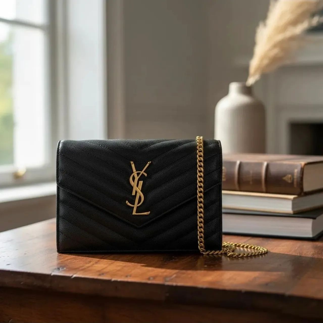 Bolsa Clutch Ysl Yves Saint Laurent Crossbody - Foto 2