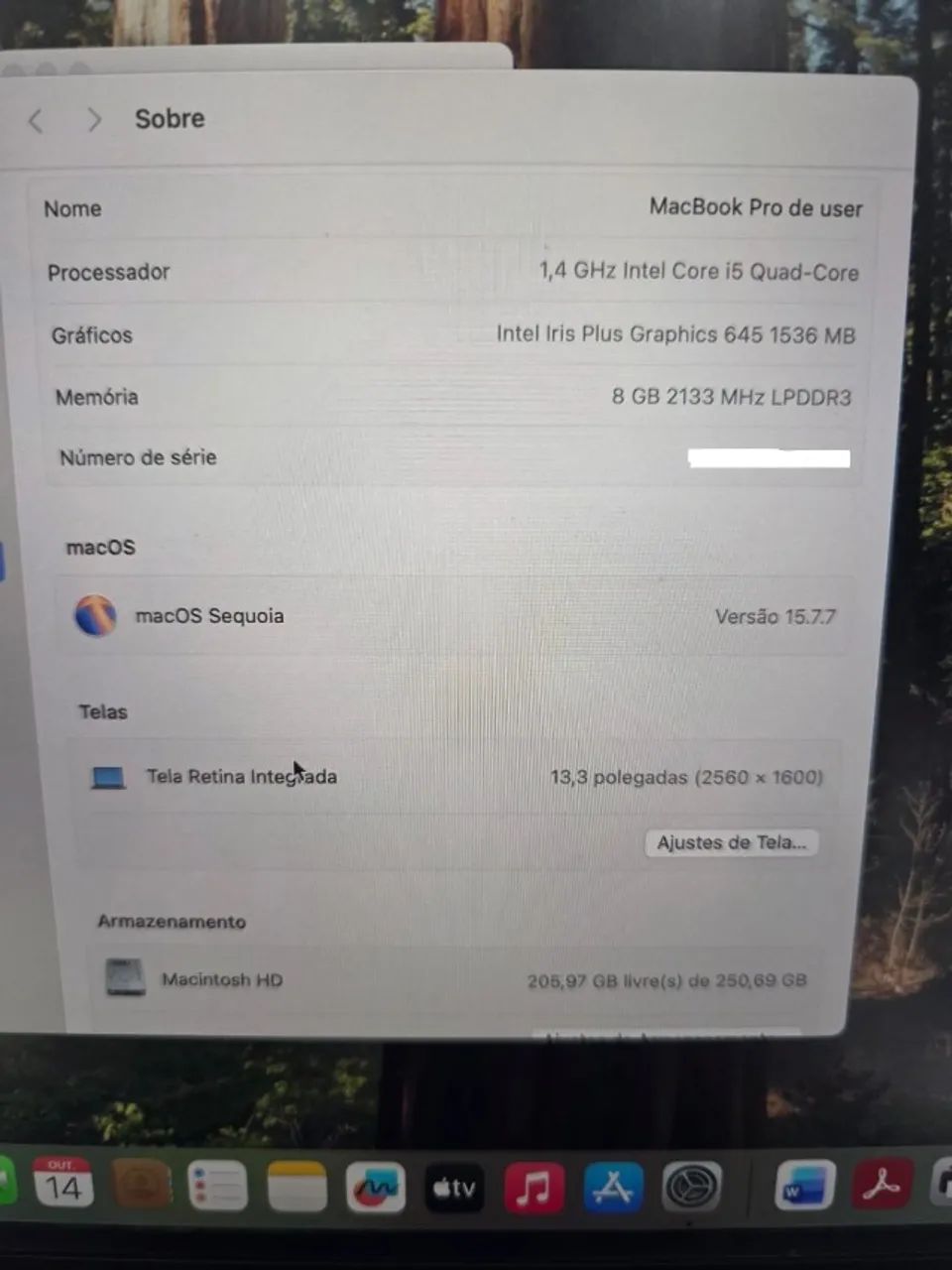 Macbook Pro 2019 Cinza Espacial Com Touch bar - Foto 5