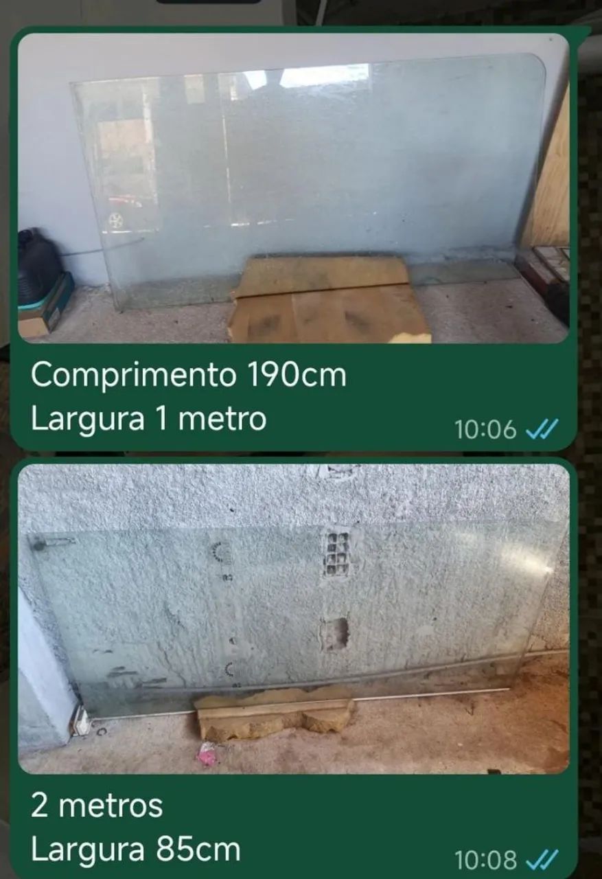 VIDROS TEMPERADOS GRANDES - 2 PEÇAS - Foto 3