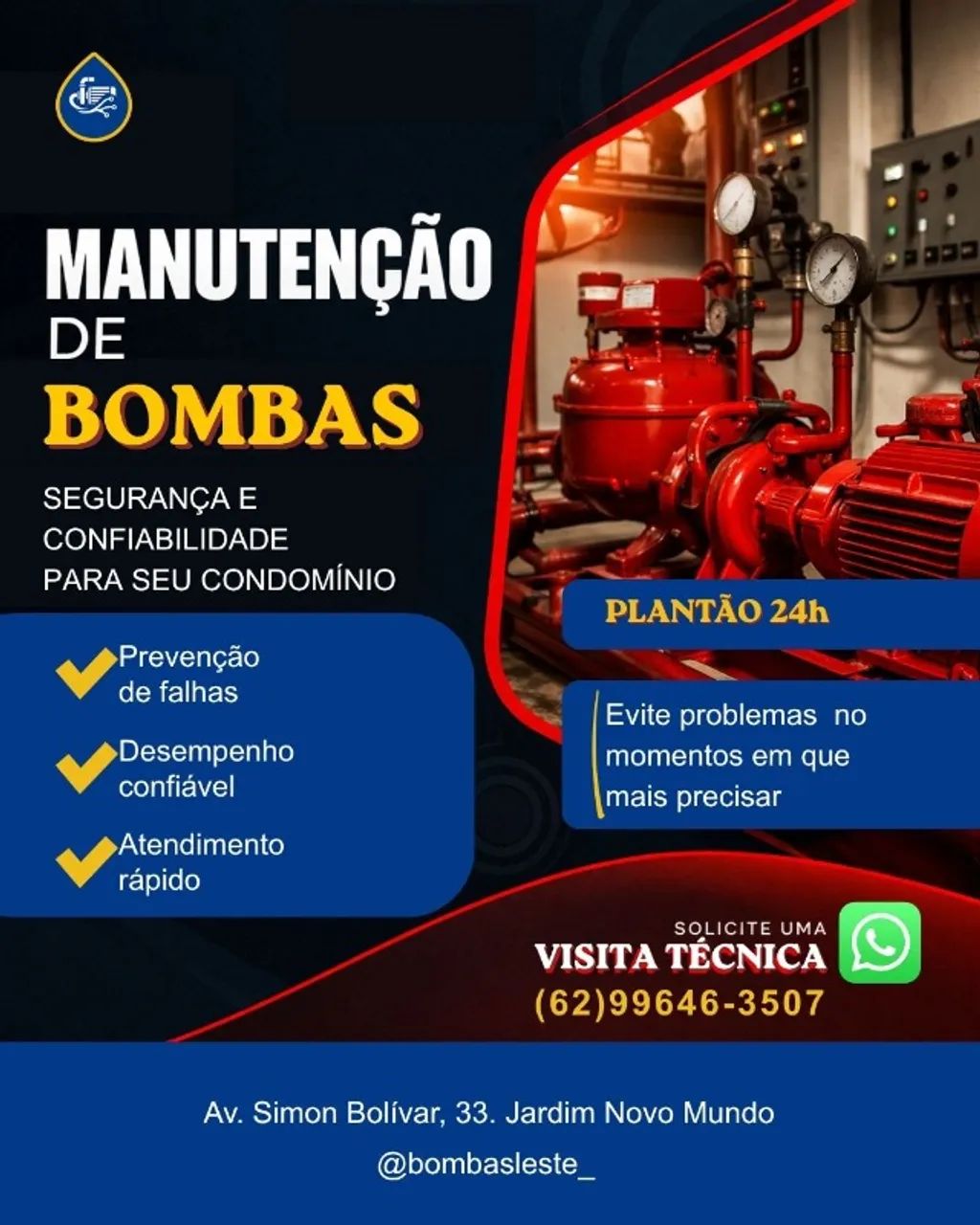 Manutenção - Bombda d'água/ incendio