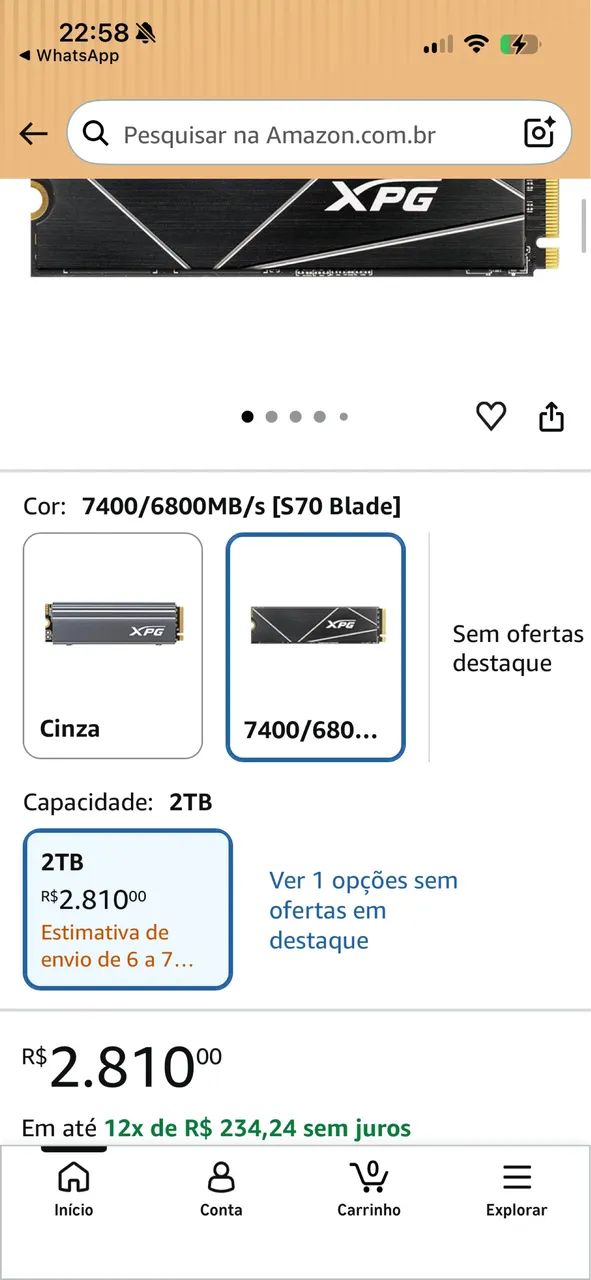 Nvme XPG 2Tb (PS5,PC) - Foto 2