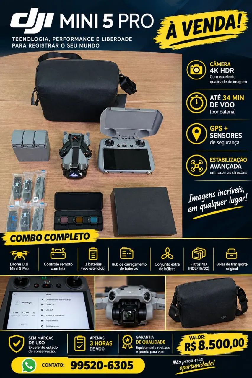 DJI MINI 5 PRO COMBO - Foto 3