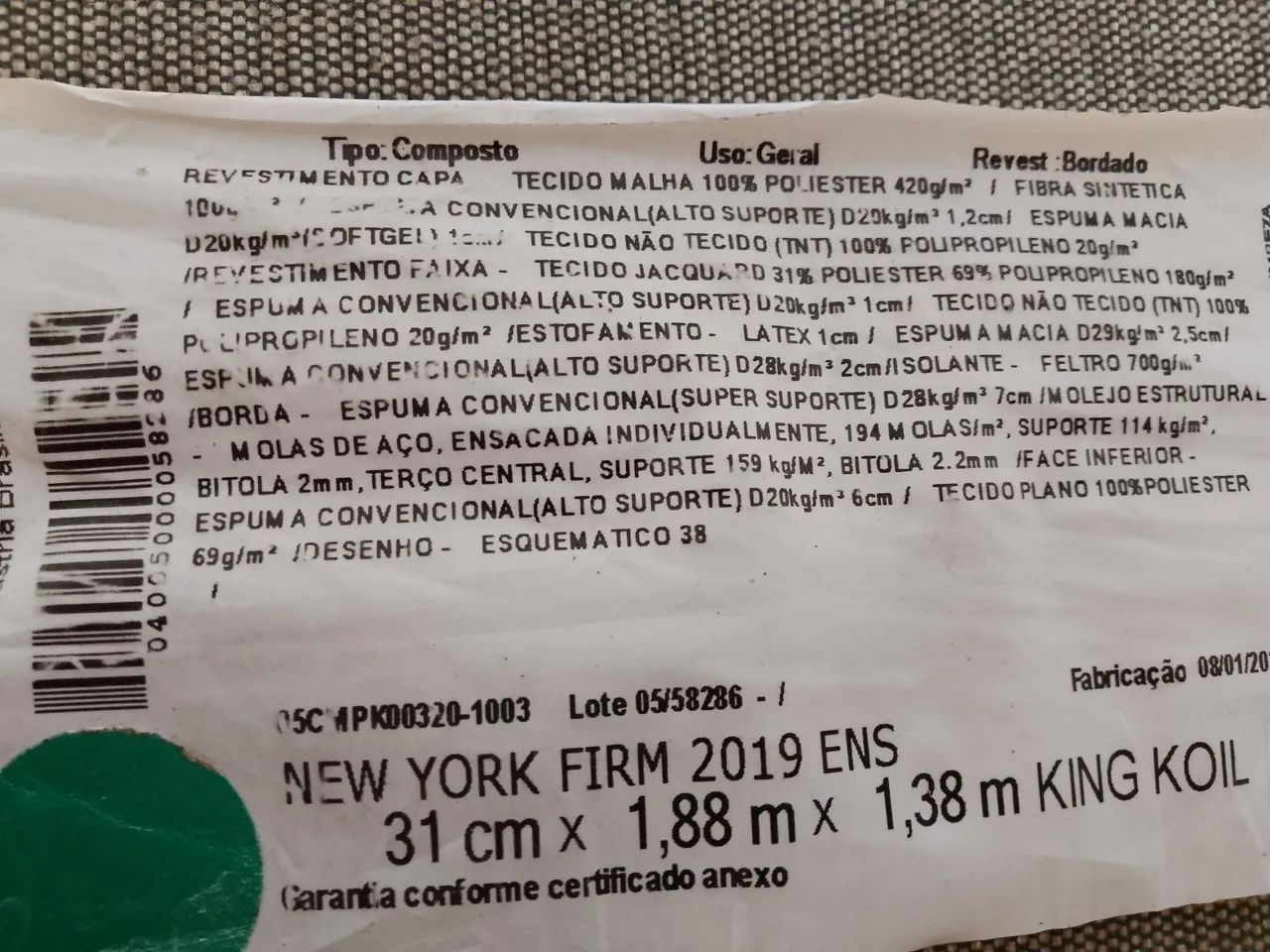 Vendo colchão de casal marca King Koil  - Foto 2