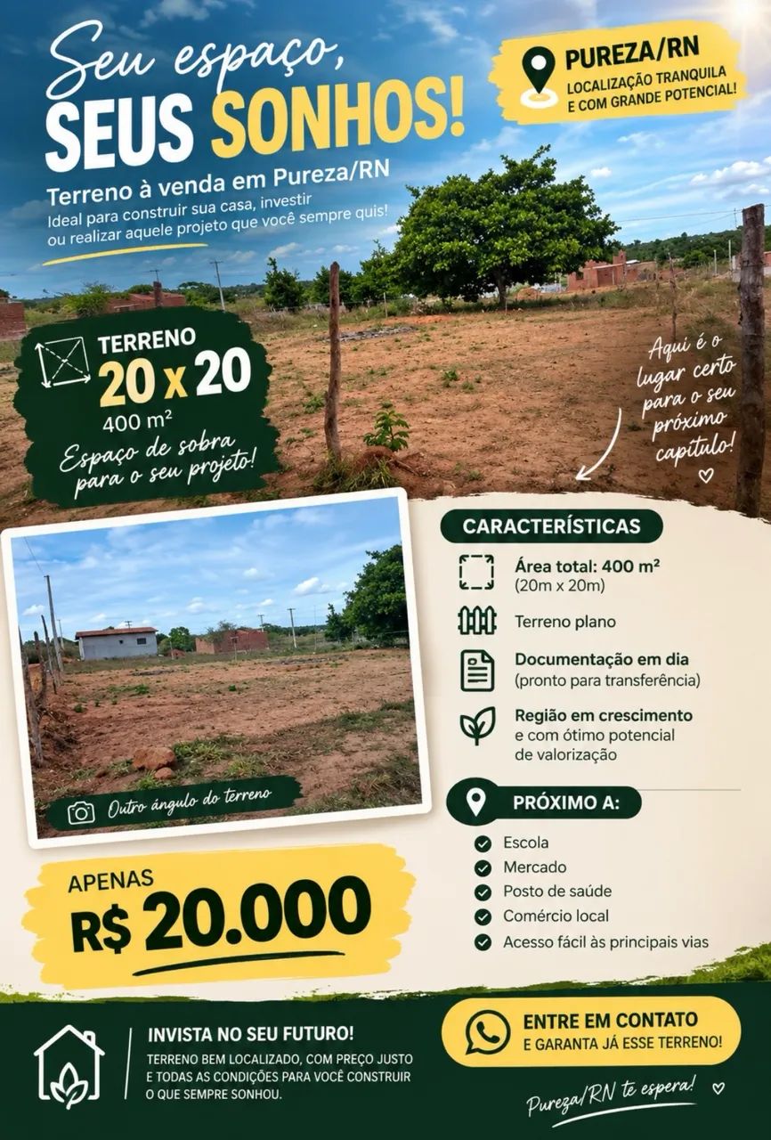 Terreno em Pureza/RN