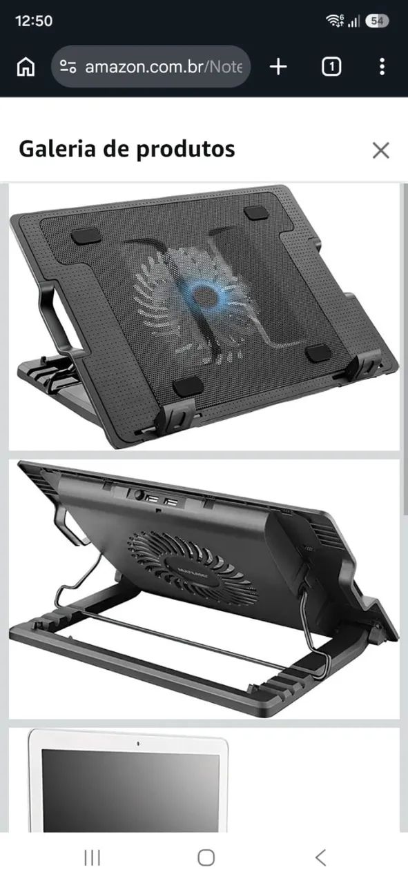 Suporte Notebook com cooler e led. - Foto 3