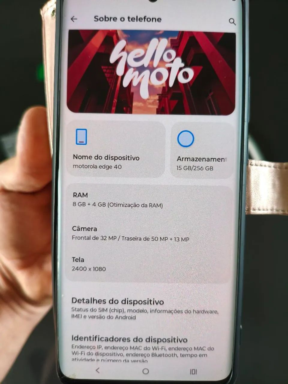 Motorola Edge 40, 8gb ram, 256gb armazenamento - Foto 3