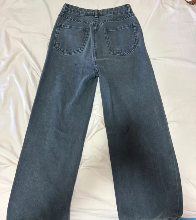 Calça Jeans Wide Leg Destroyed Shein XS - Foto 2