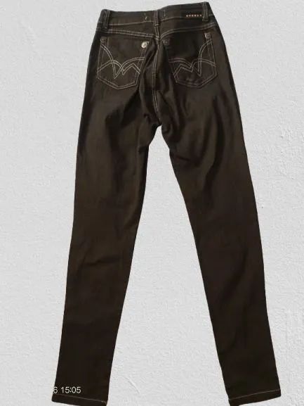 Calça A+ Jeans Preta Feminina n° 40 - Foto 2