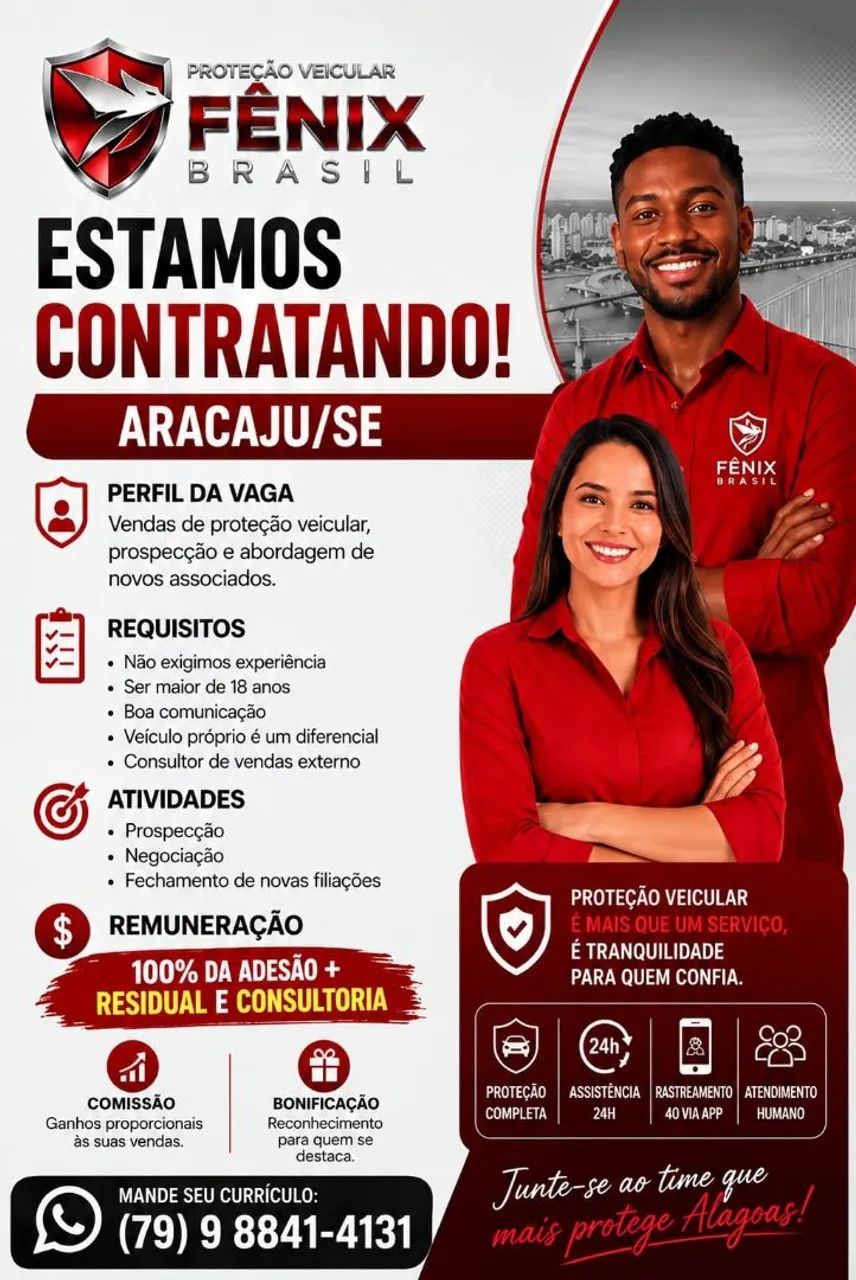 Oportunidade Comercial Consultor de Vendas 