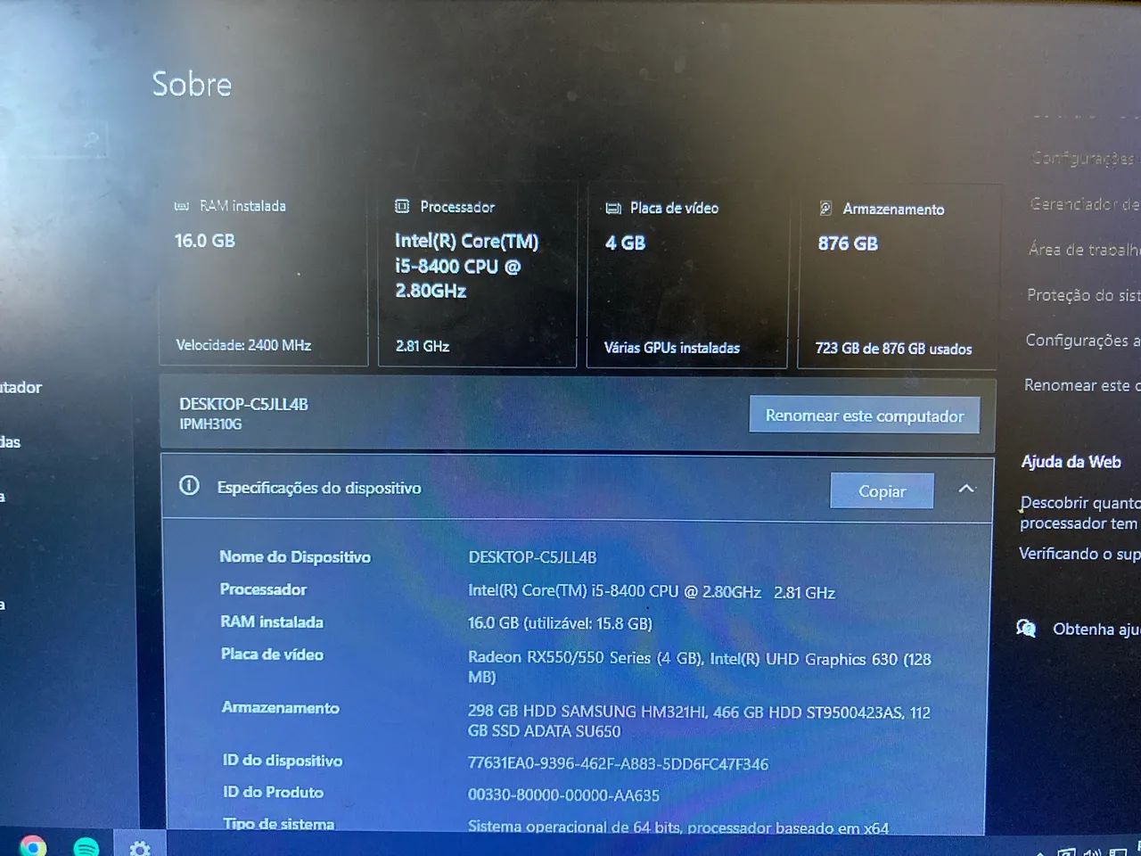computador gamer i5 8° ddr4  - Foto 2
