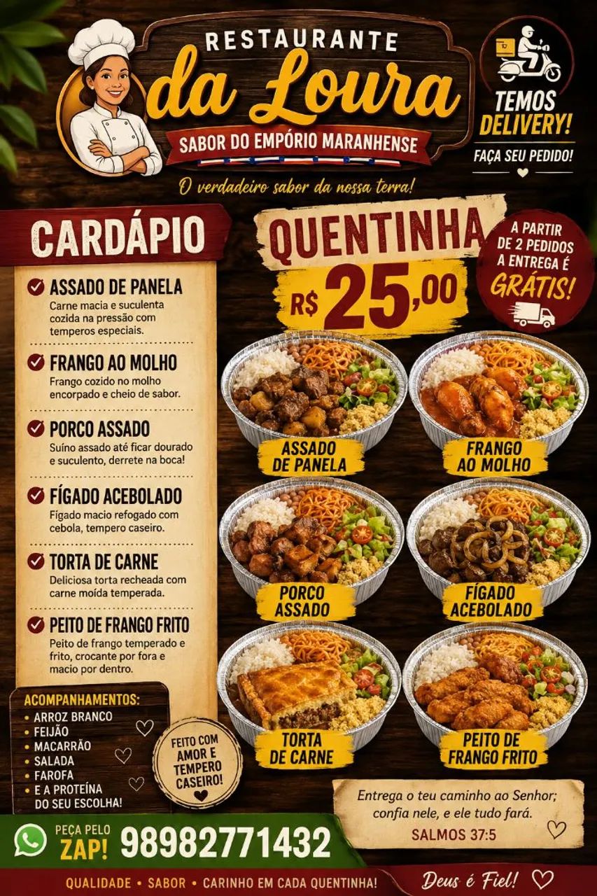 Quentinhas parte de 25 reais 