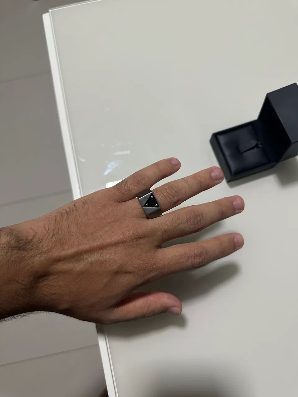 Anel Vivara Prata com Ródio Negro