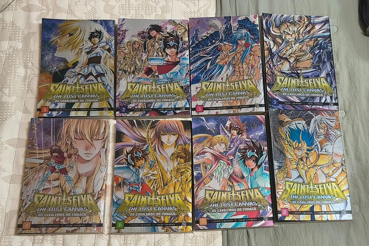 Os cavaleiros do zodíaco the Lost Canvas volumes 1 ao 8 - Livros e