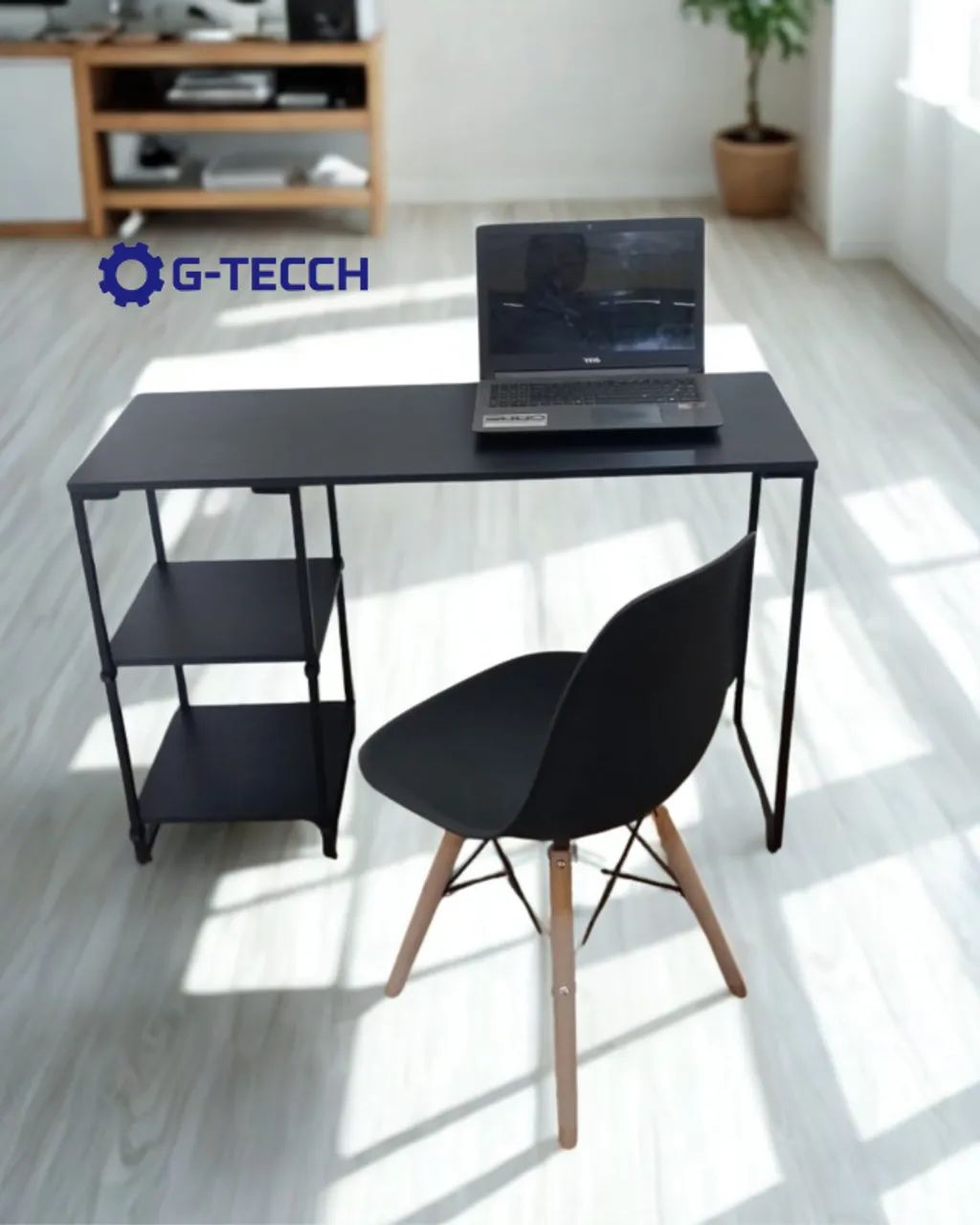 Mesa de Estudo 1,1m NOVA  Estilo Industrial Multiuso para Notebook Escritório Computador - Foto 3