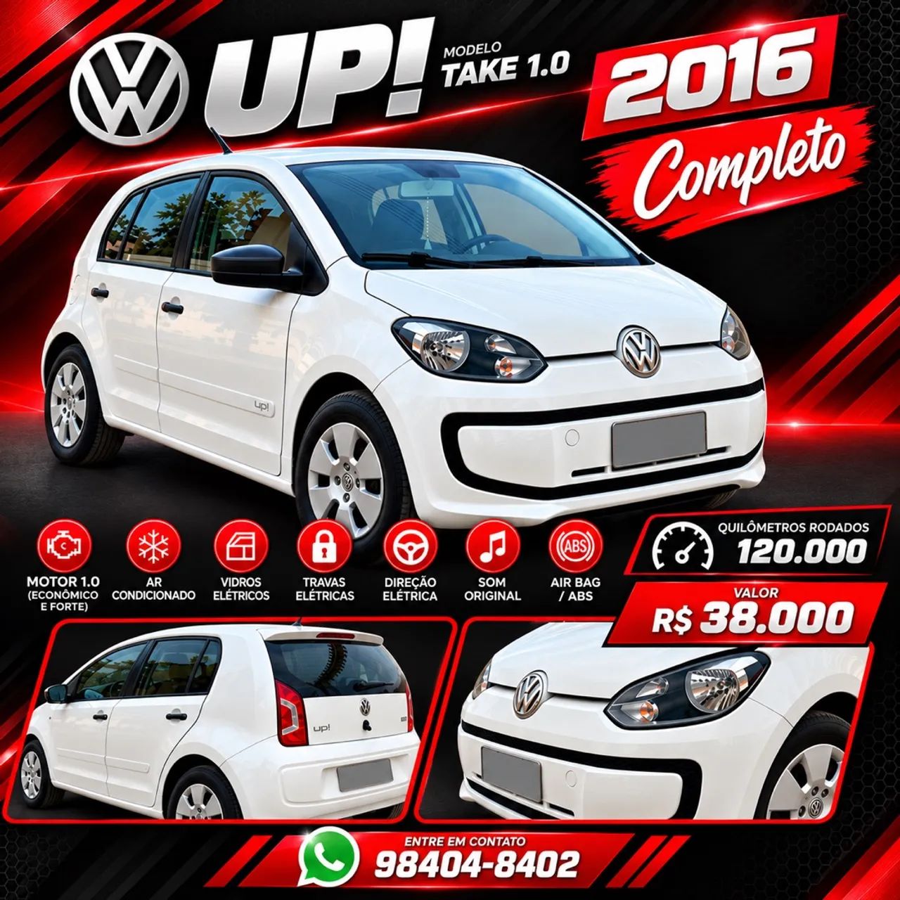 Volkswagen Up! 1.0 TOTAL FLEX 12V 5P 2016