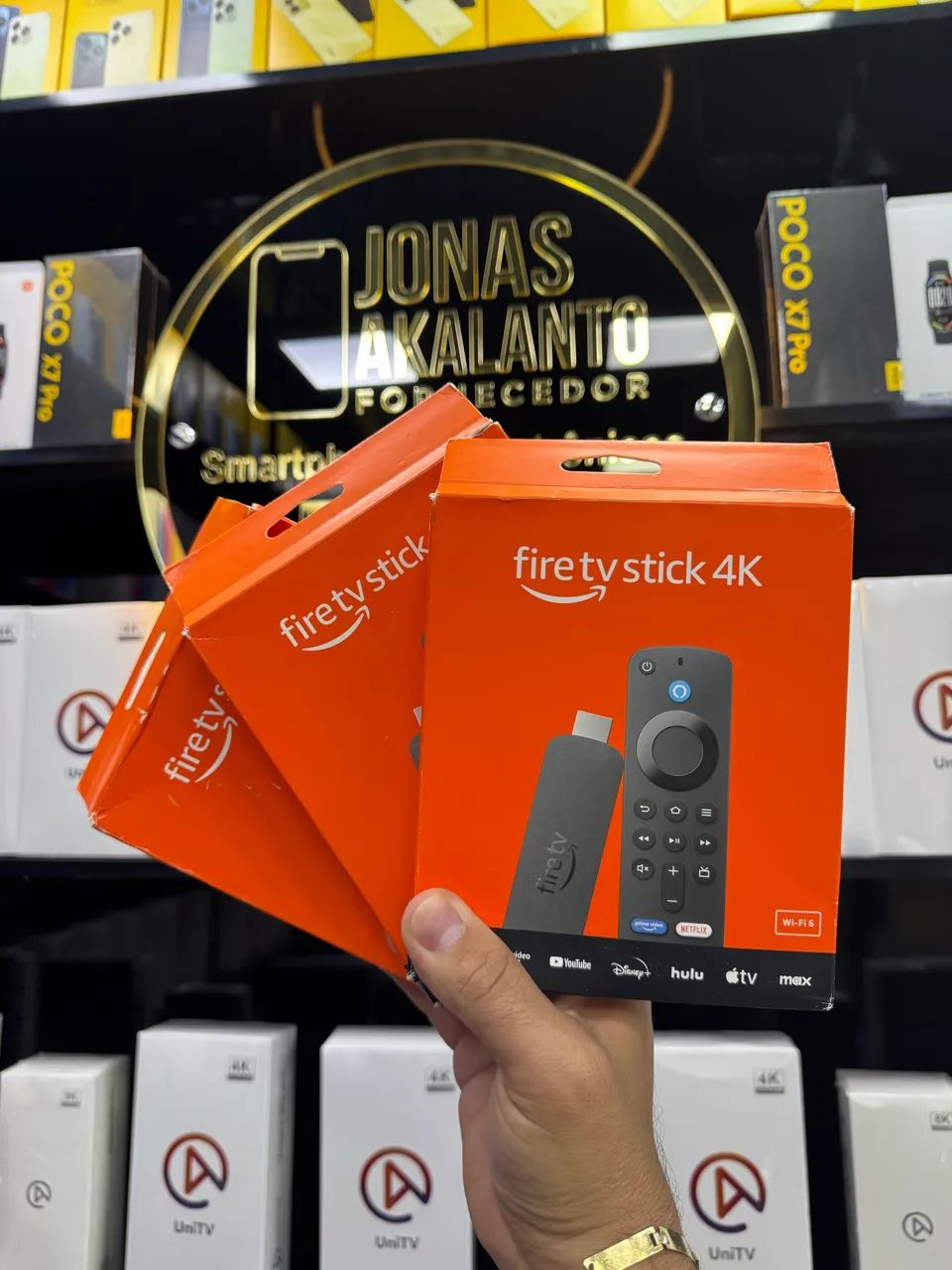 Fire Tv Stick 4k Wi-Fi 6 Amazon garantia 01 ano loja física 