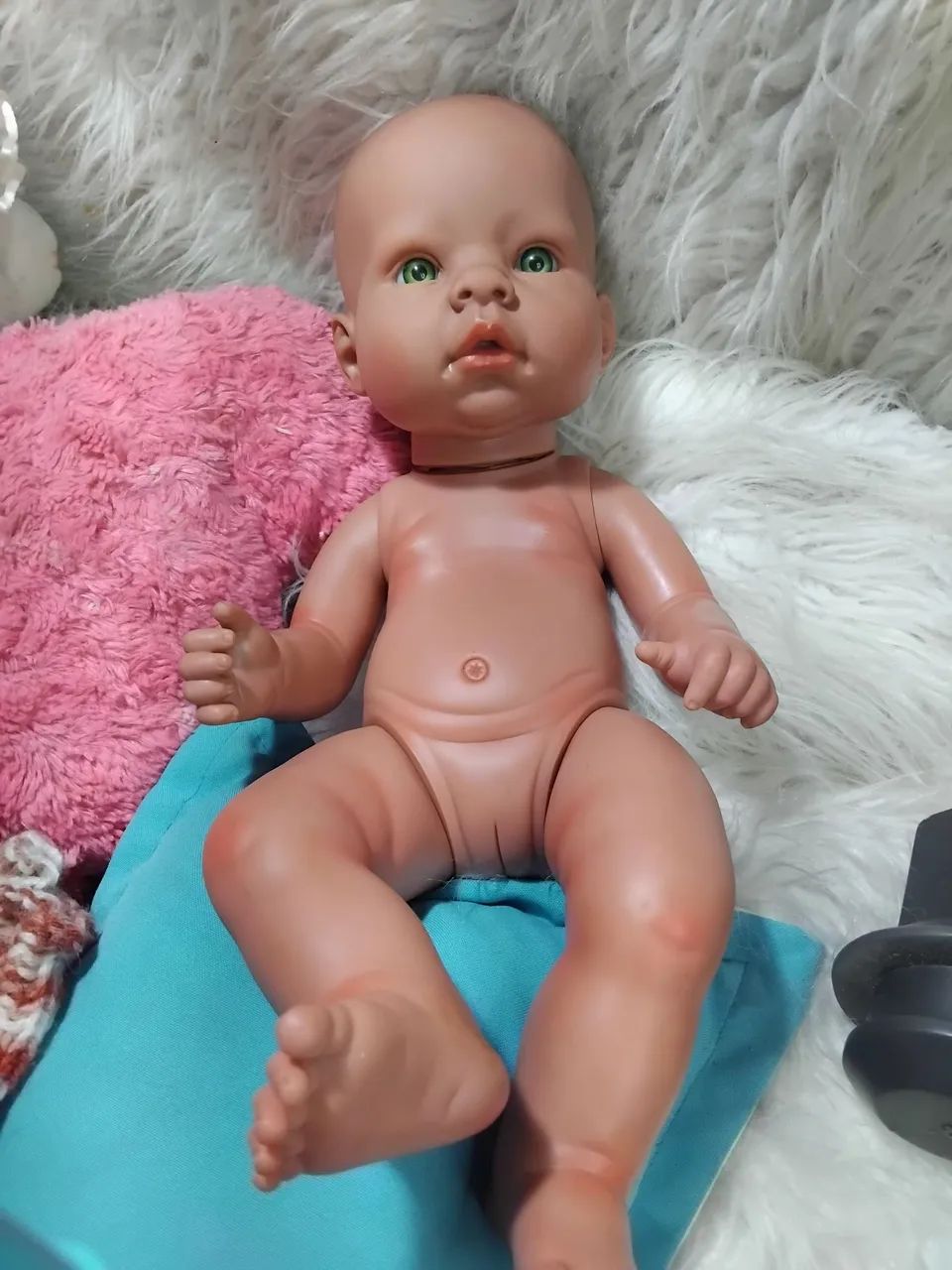 Boneca tp reborn 46 cm emborrachada  - Foto 5