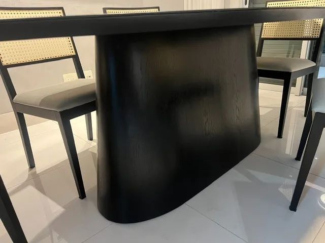 Mesa de jantar oval c/ 6 cadeiras  - Foto 3