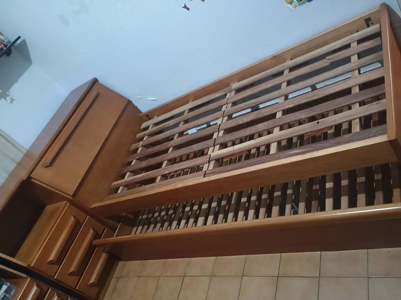 Cama de solteiro com baú e cama auxiliar  - Foto 3