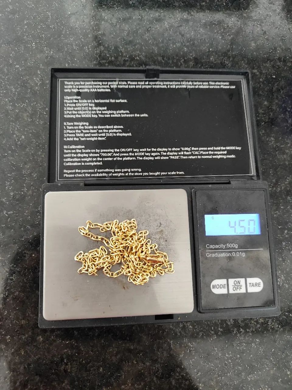 Corrente oca ouro 18k/750 - Foto 5