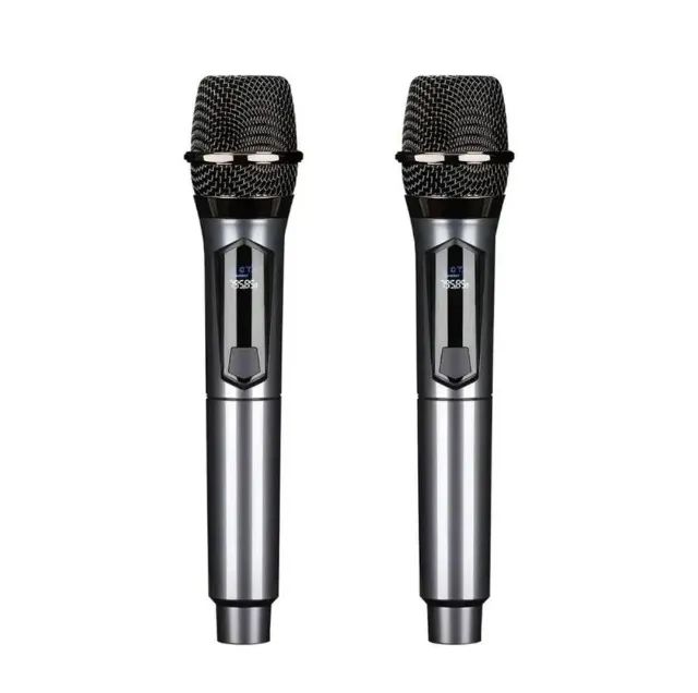 Microfone Sem Fio Profissional UHF Marisa com 2 Microfones + Receptor Recarregável  - Foto 4