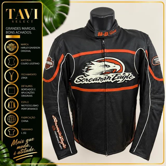 Harley-Davidson Screamin' Eagle Raceway Leather Jacket - L/G