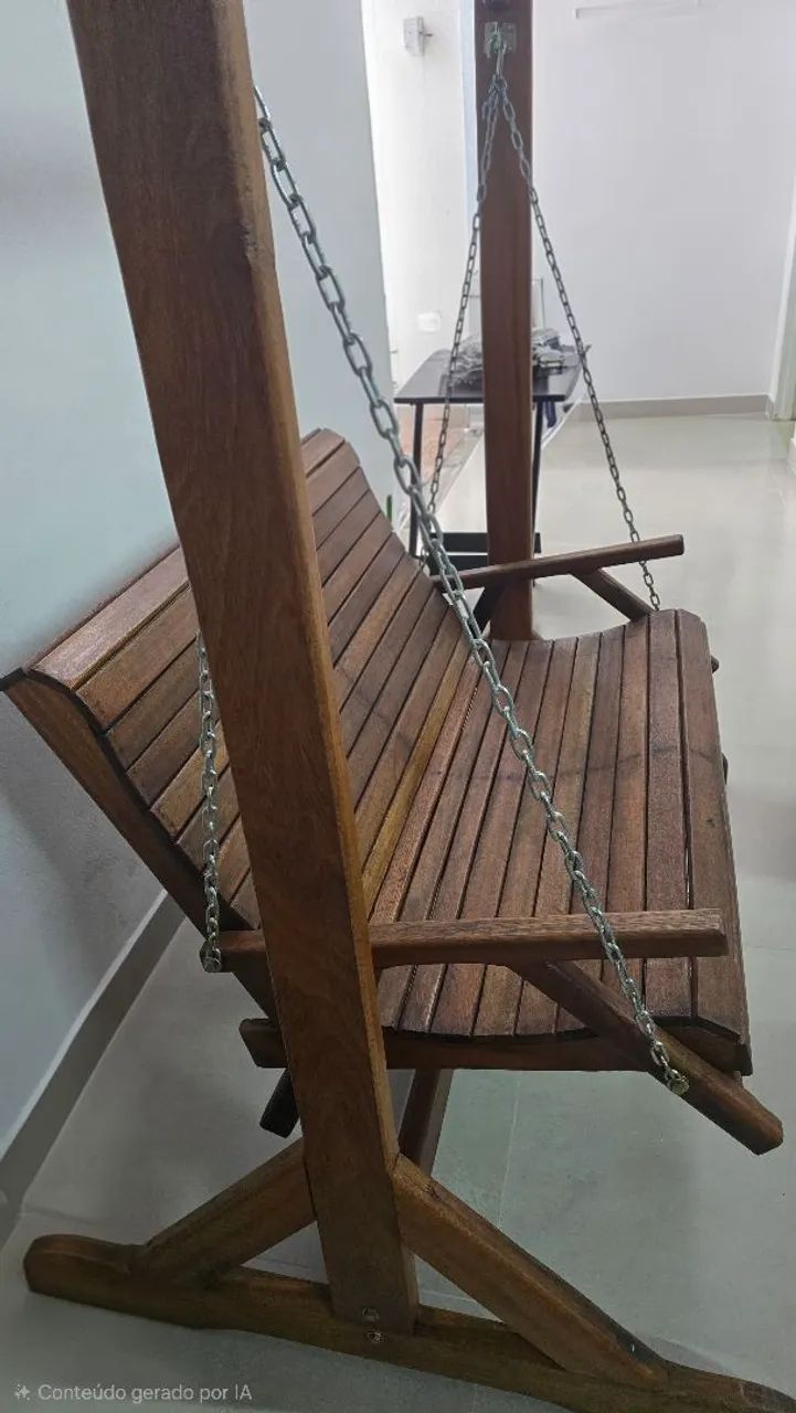 Banco de madeira (balanço) - Foto 4