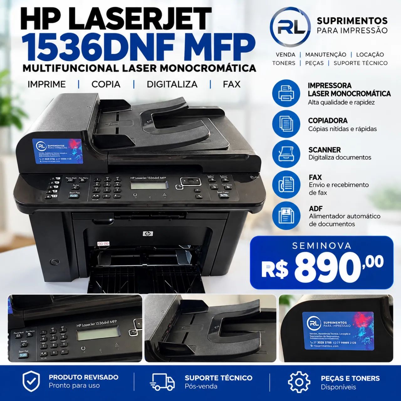 Multifuncional HP 1536 DNF