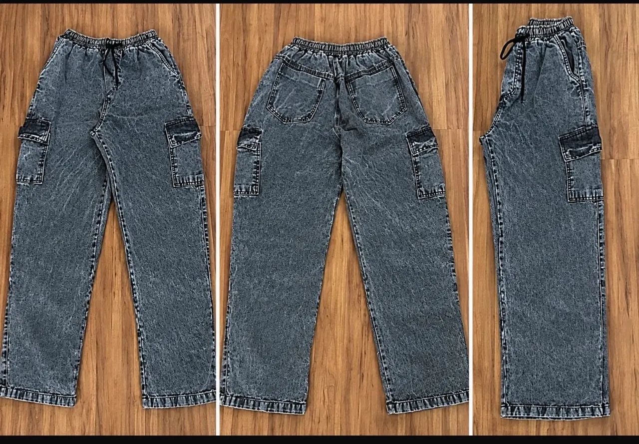 Calça jeans Cargo Street GG (nova) - Foto 2