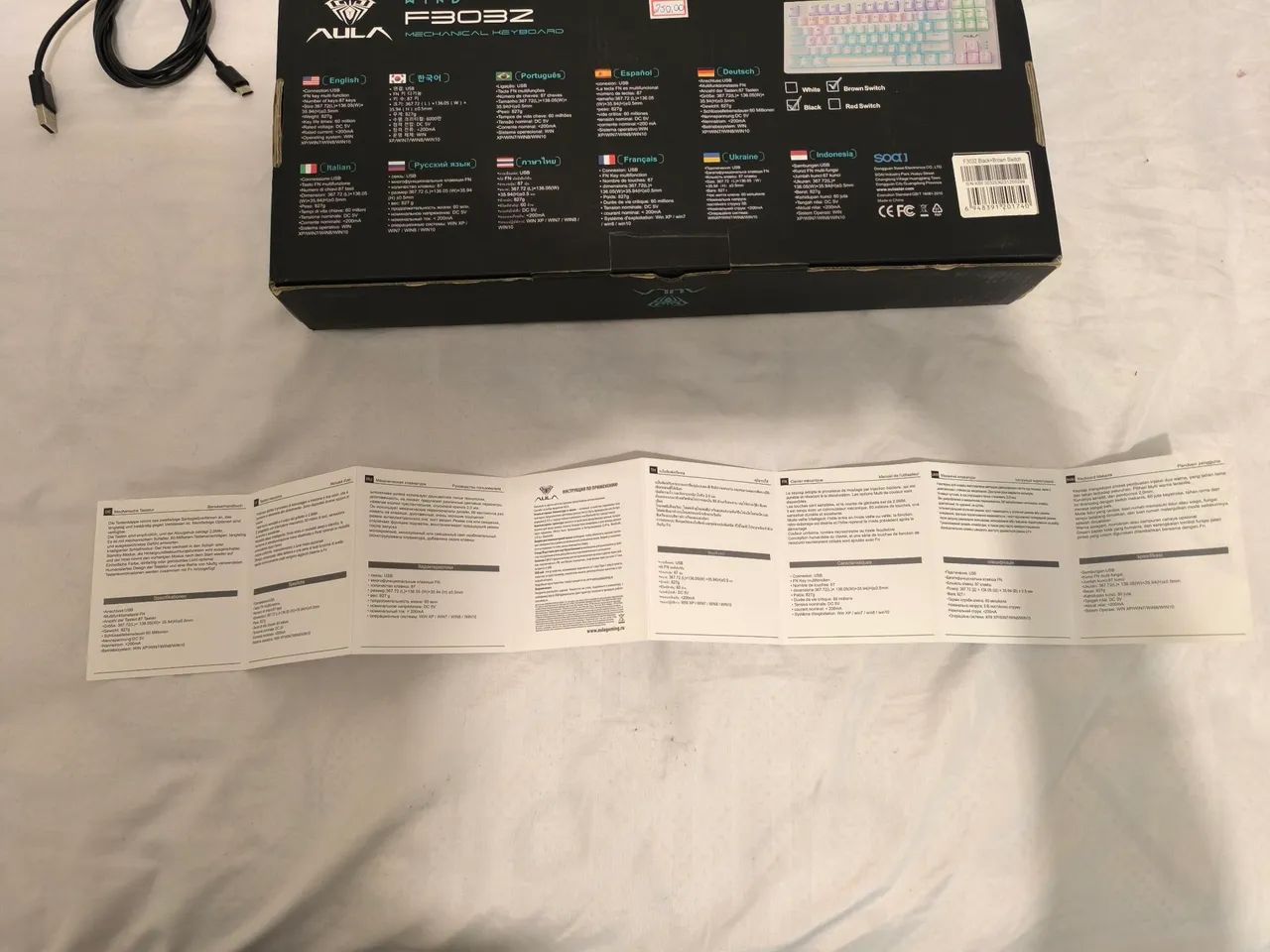 Teclado mecânico AULA F3032