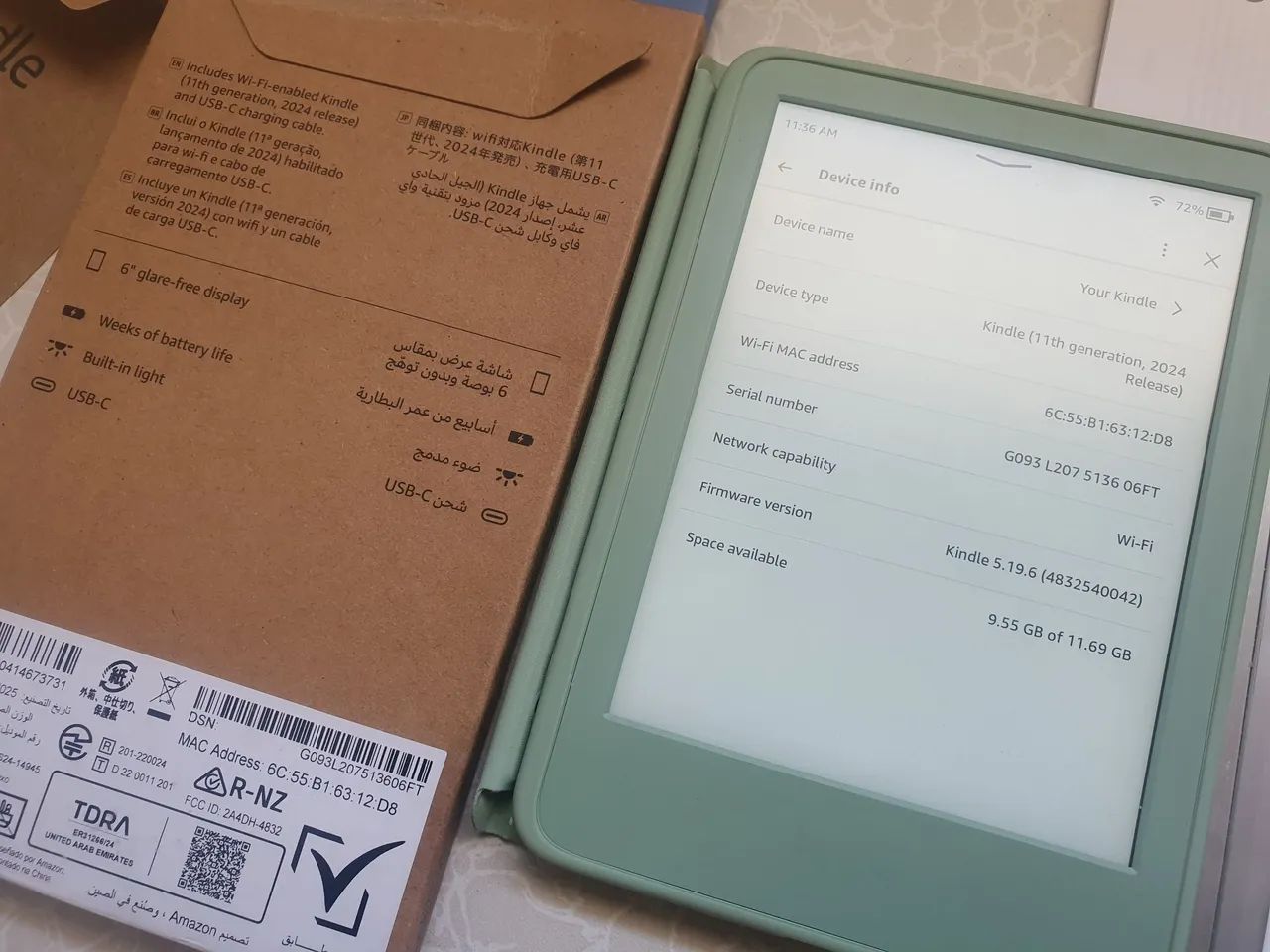 (Bloqueado) Kindle Basic 11th Gen 16GB Verde Matcha - COMPLETO + Case Magnético - Foto 3