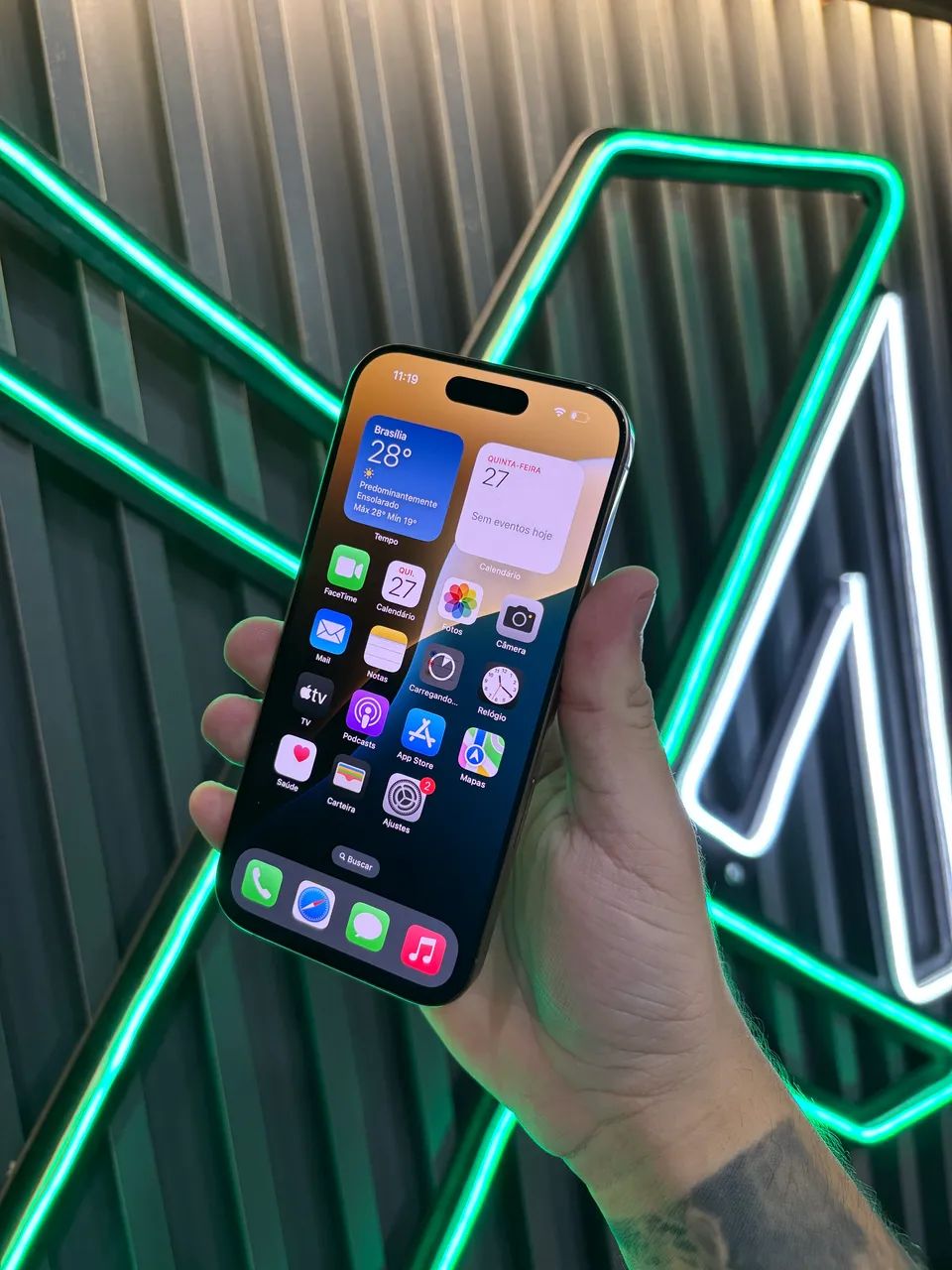 iphone 16 pro com garantia - venha hoje pra loja  - Foto 4
