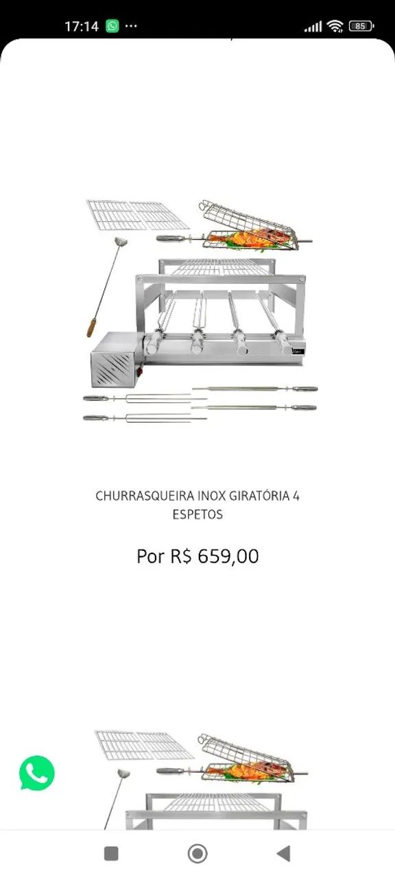Churrasqueira inox giratória  - Foto 3