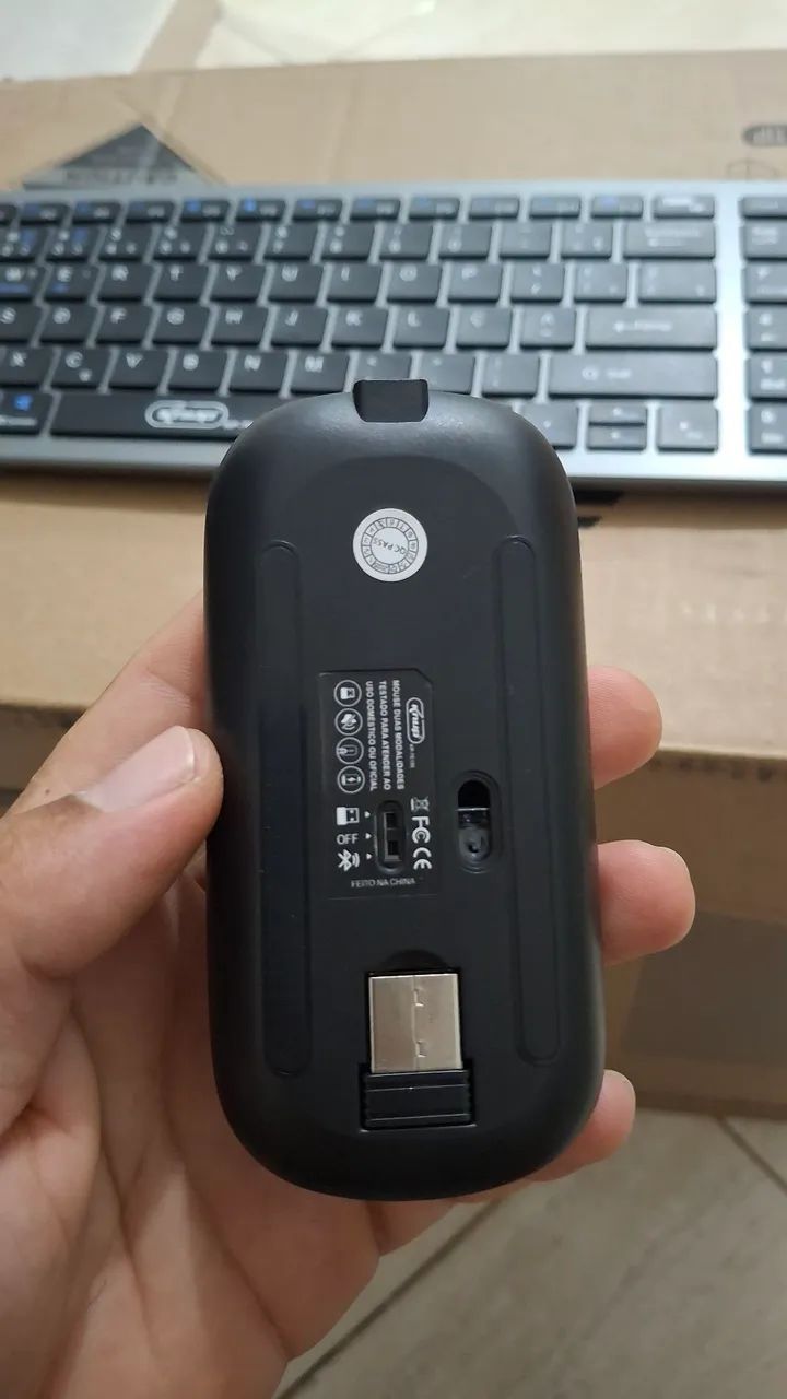 Teclado e Mouse sem fio recarregável - Foto 4